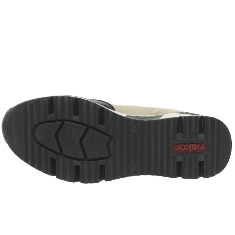 Czarne Botki Damskie Rieker Greece