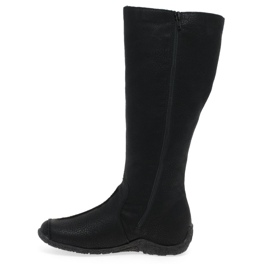 Czarne Kozaki Damskie Rieker Nightly II