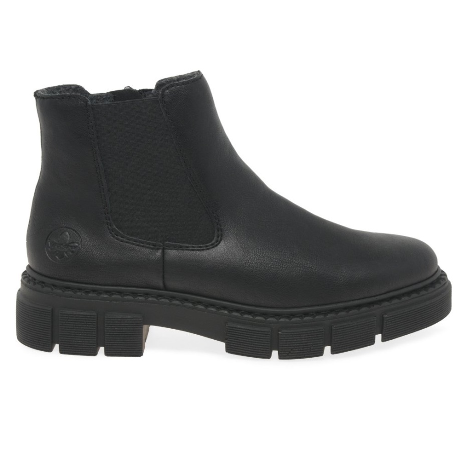 Czarne Sztyblety Damskie Rieker Nula