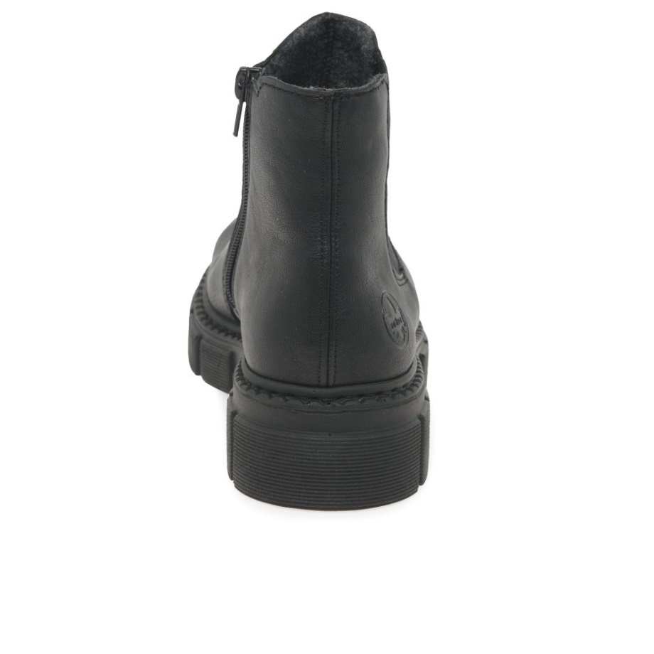 Czarne Sztyblety Damskie Rieker Nula