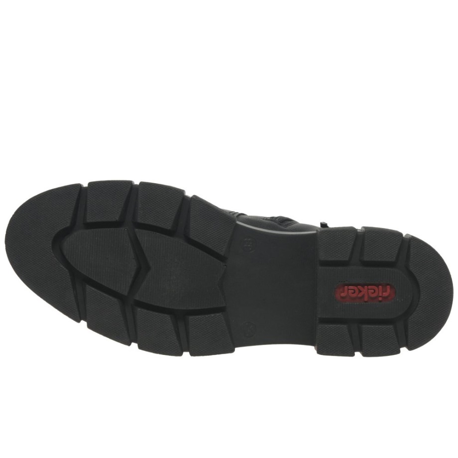 Czarne Sztyblety Damskie Rieker Nula