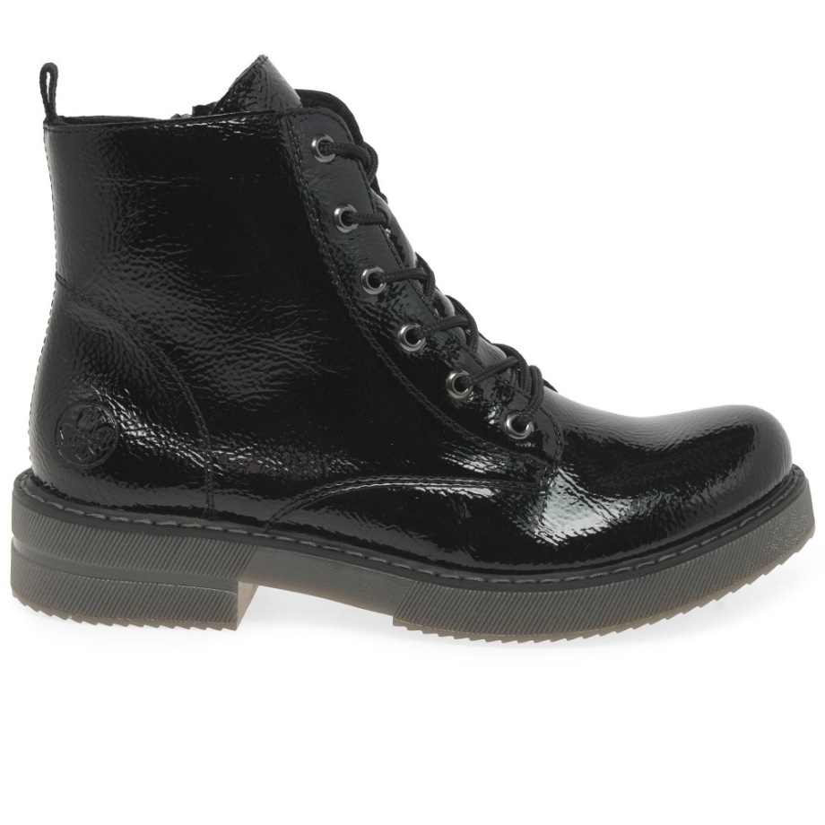 Czarne Botki Damskie Rieker Simone