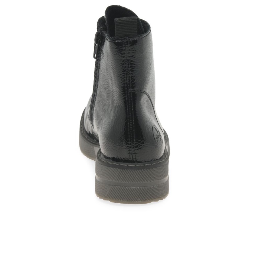 Czarne Botki Damskie Rieker Simone