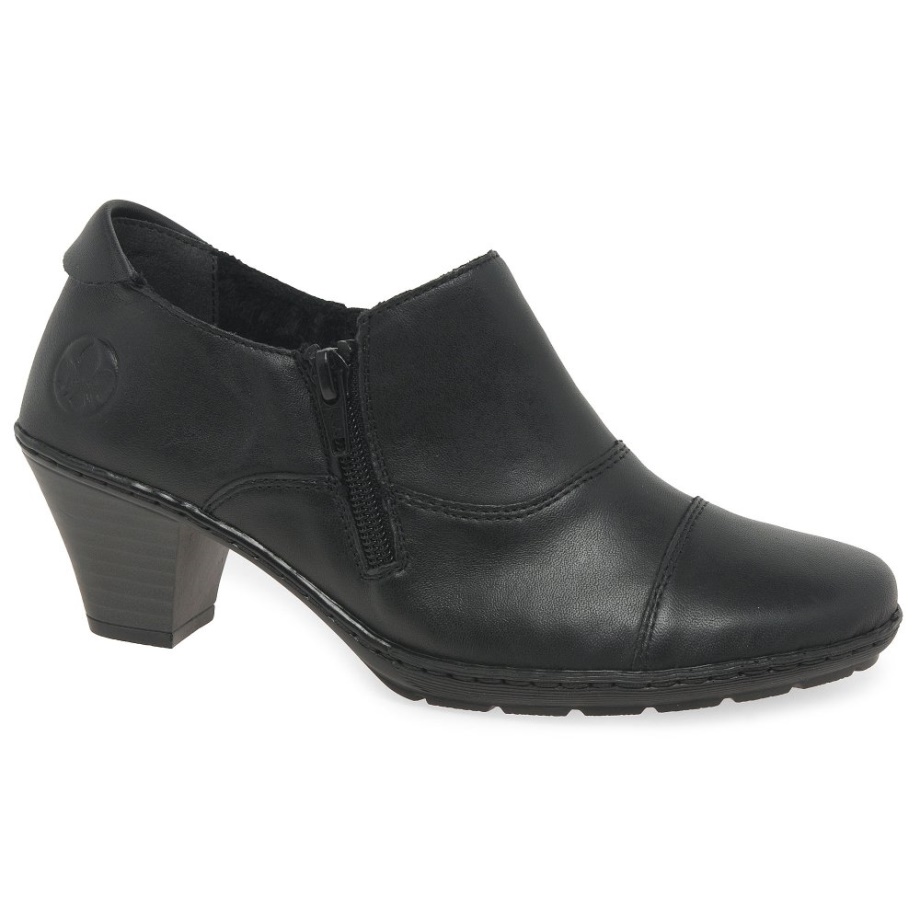 Czarne Buty Damskie Rieker Tease Z Wysokim Krojem