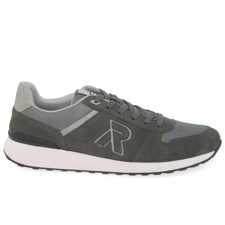 Szare Męskie Buty Sportowe Rieker Frank