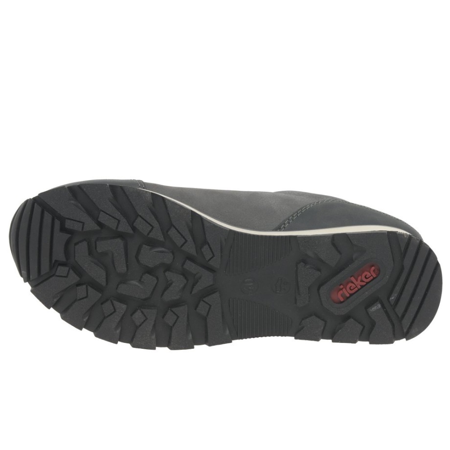 Szare Męskie Buty Sportowe Rieker Livingston