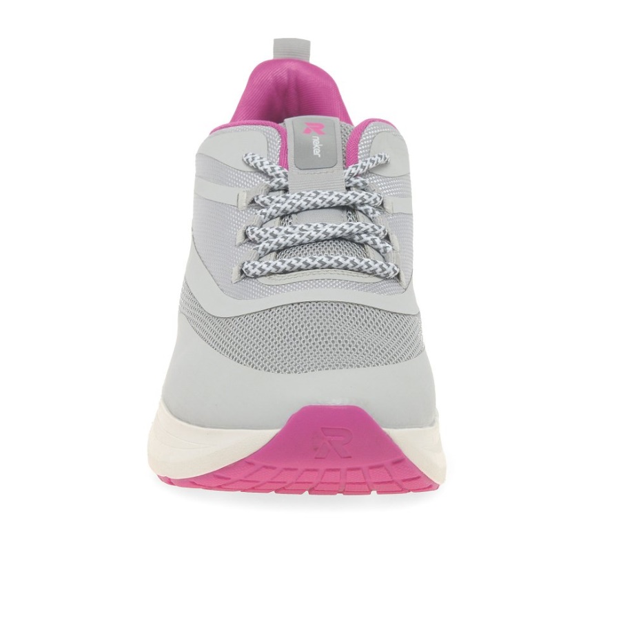 Szare Damskie Buty Sportowe Rieker Maggie