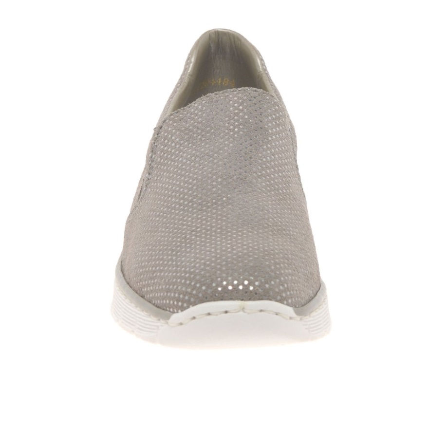 Szare Buty Damskie Rieker Melgar