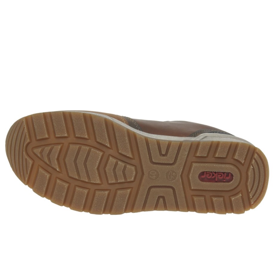 Skórzane Męskie Buty Sportowe Rieker Mason