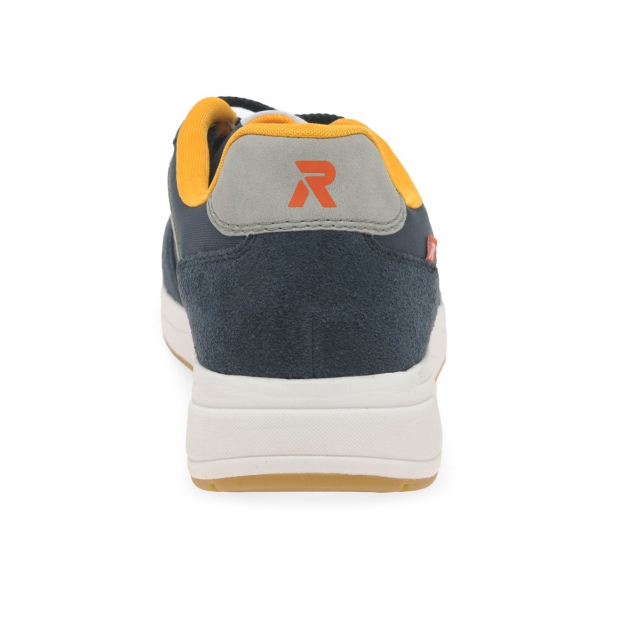 Granatowe Męskie Buty Sportowe Rieker Ed