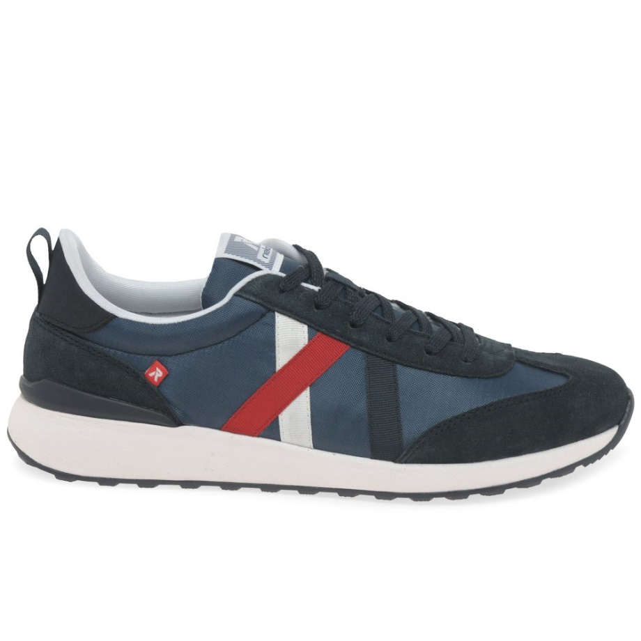 Granatowe Męskie Buty Sportowe Rieker Tyler