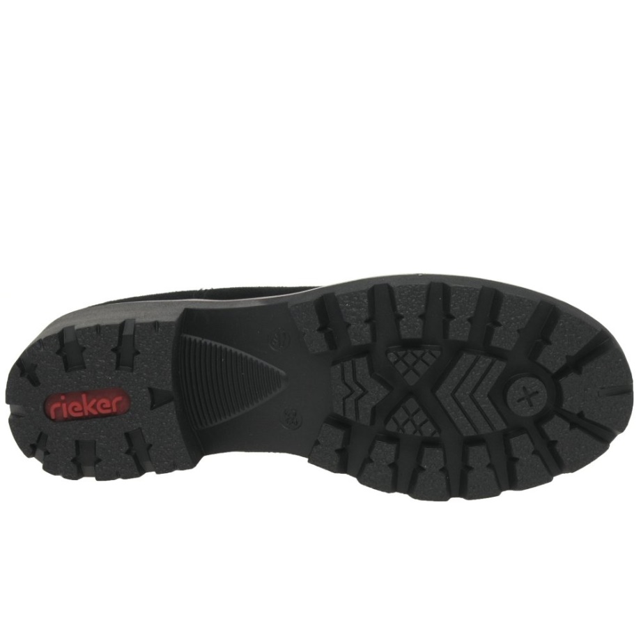 Damskie Buty Chelsea Rieker Acorn W Kolorze Czarnym