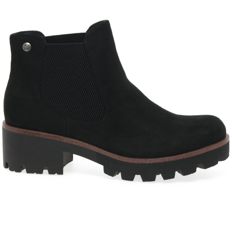 Damskie Buty Chelsea Rieker Acorn W Kolorze Czarnym