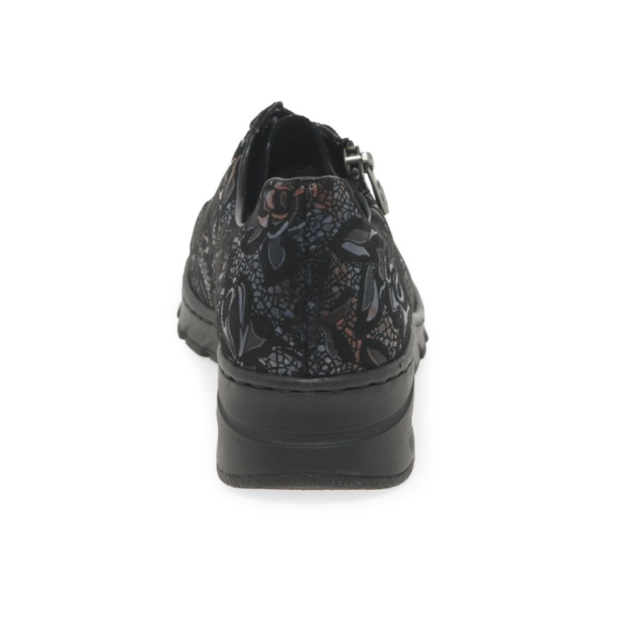 Damskie Buty Sportowe Rieker Na Jesień W Kolorze Czarnym