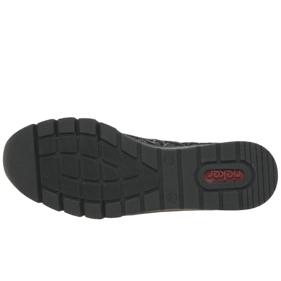 Damskie Buty Sportowe Rieker Na Jesień W Kolorze Czarnym