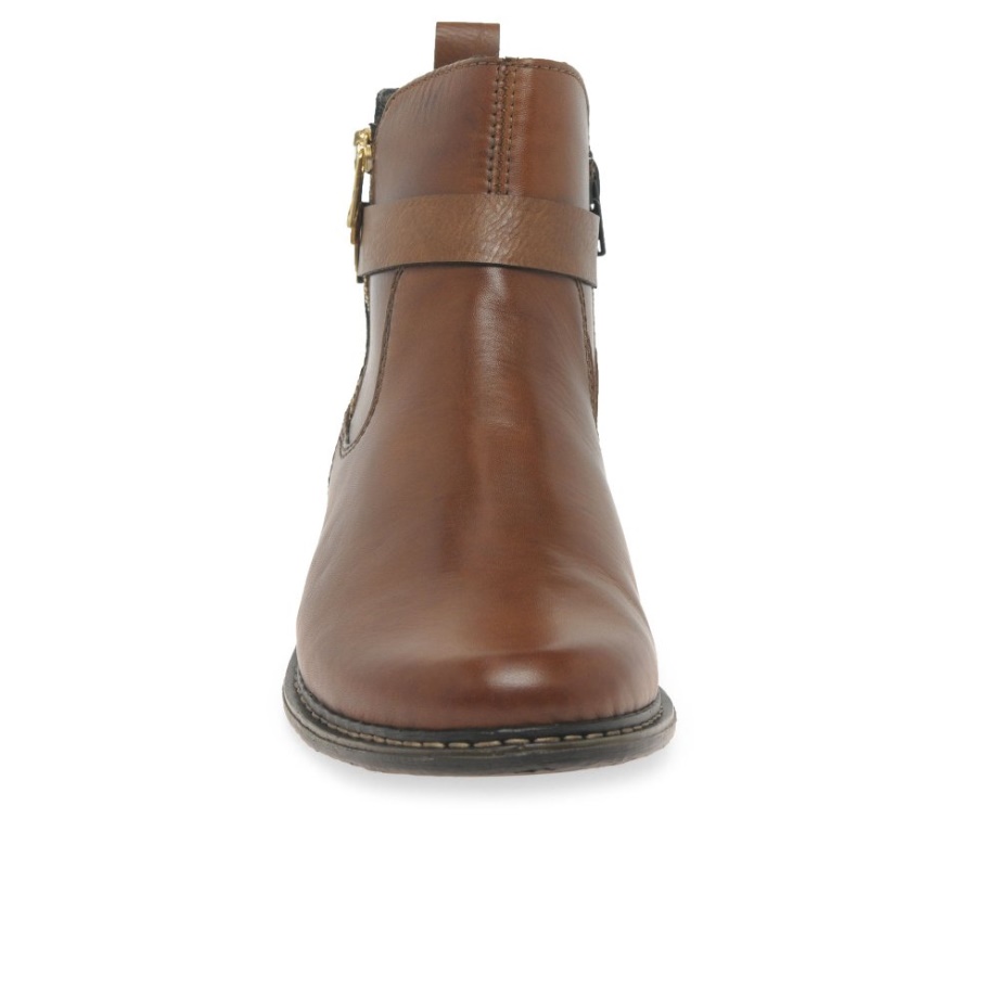 Damskie Botki Rieker Bobbi Orzech