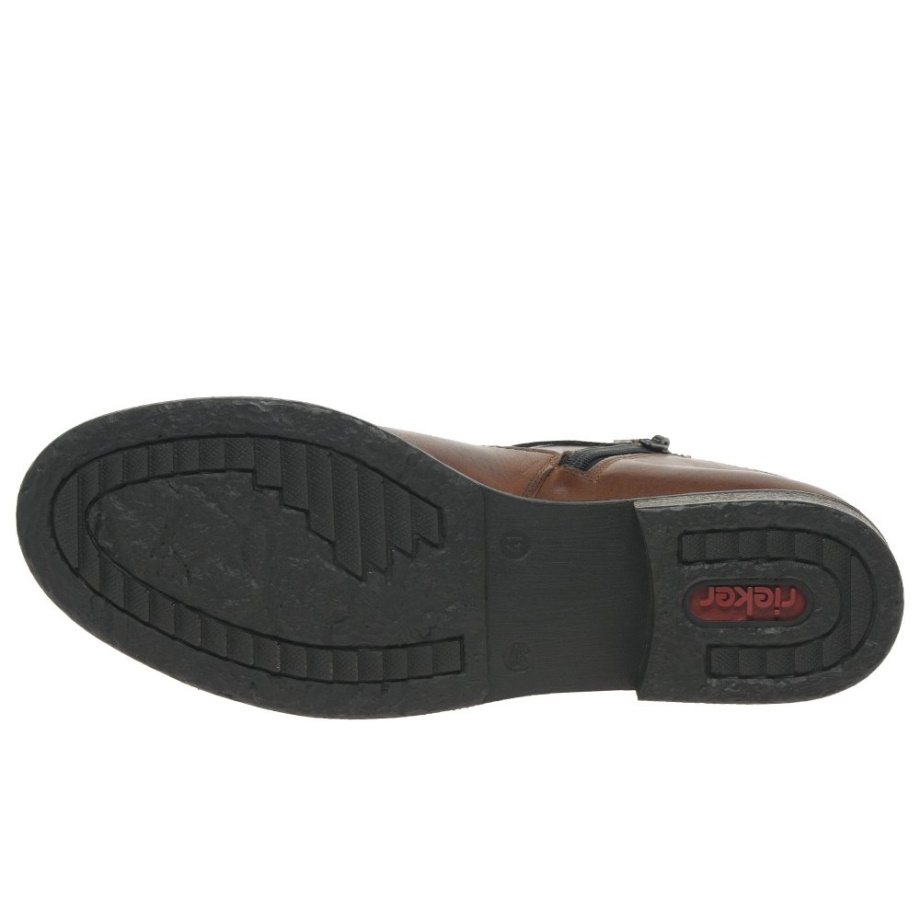 Damskie Botki Rieker Bobbi Orzech