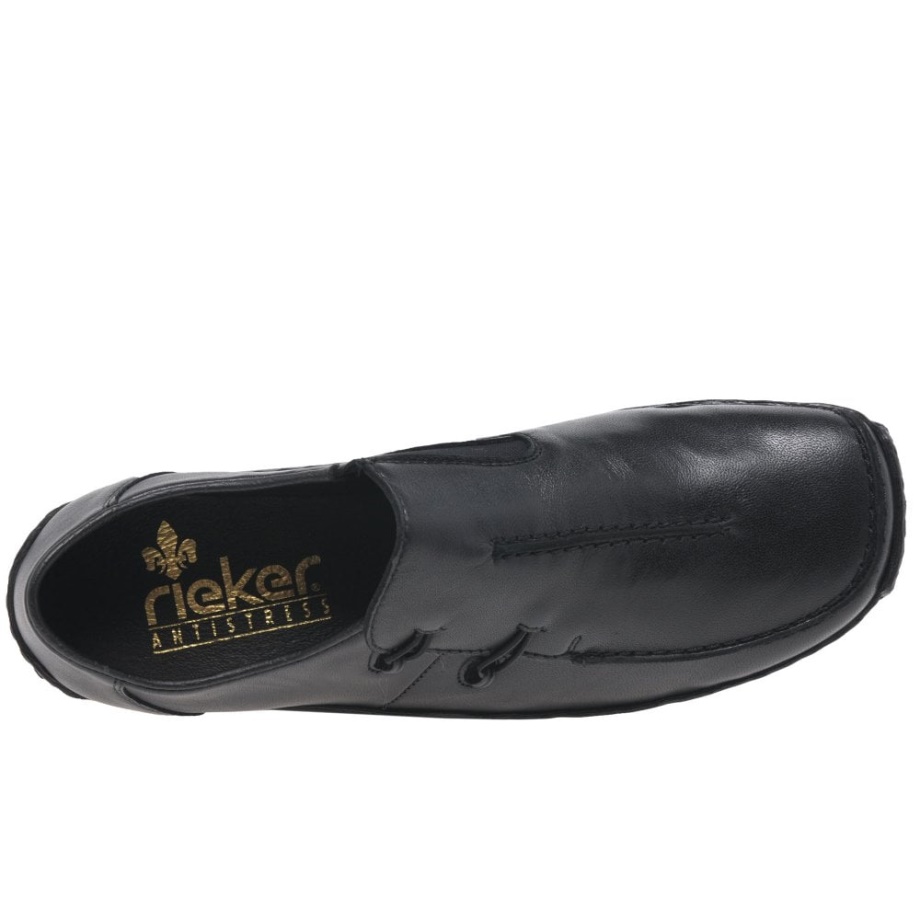 Rieker Celia Damskie Skórzane Buty Na Co Dzień W Kolorze Czarnym