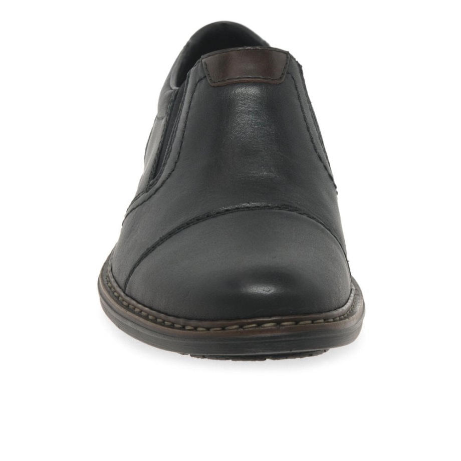 Rieker Colorado Męskie Buty Wsuwane Czarne