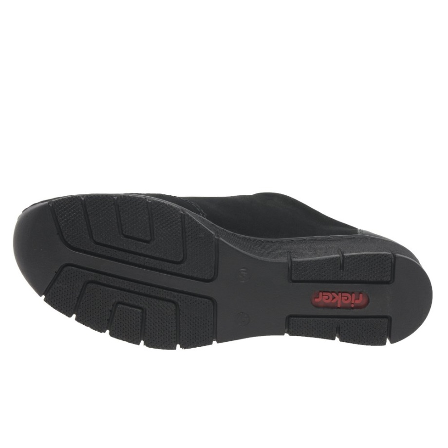 Damskie Trampki Rieker Cora W Kolorze Czarnym