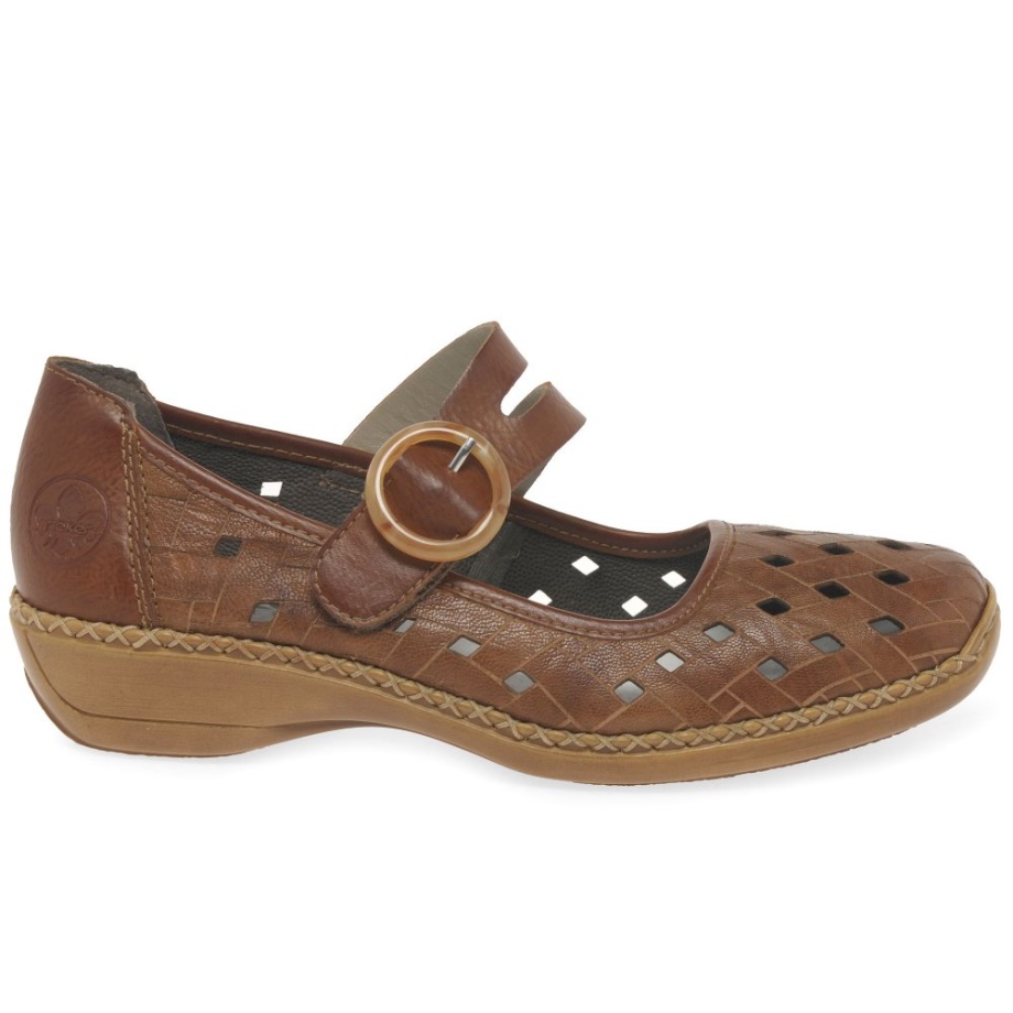 Rieker Deborah Damskie Buty Mary Jane Cuoio