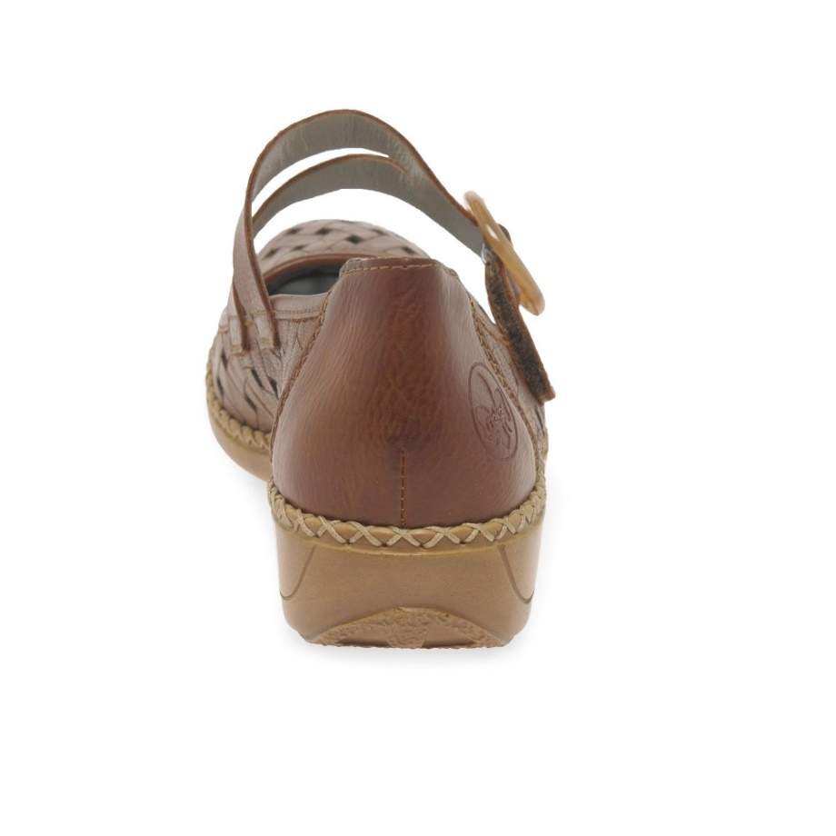 Rieker Deborah Damskie Buty Mary Jane Cuoio