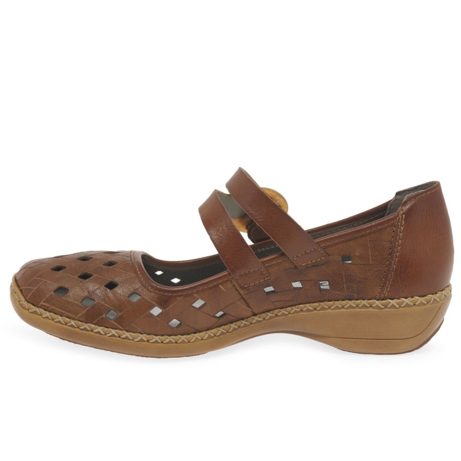 Rieker Deborah Damskie Buty Mary Jane Cuoio
