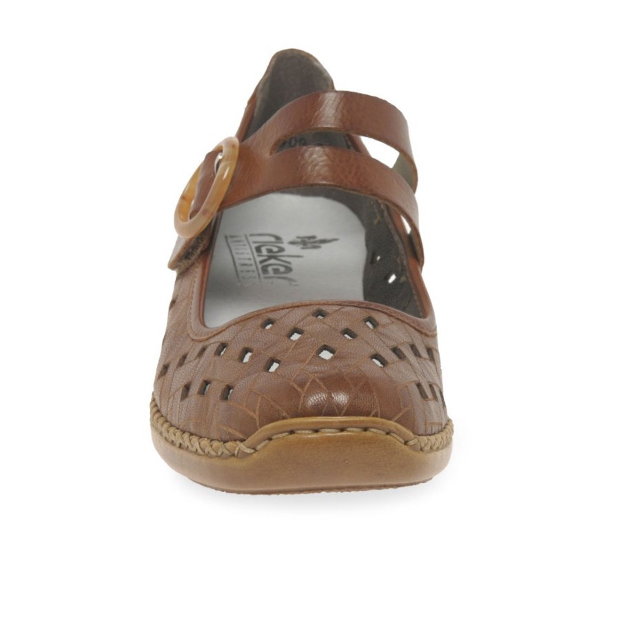 Rieker Deborah Damskie Buty Mary Jane Cuoio