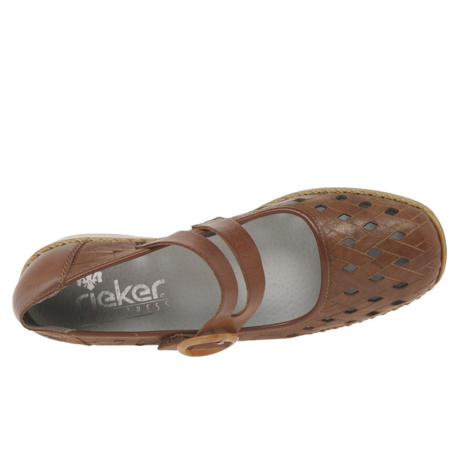 Rieker Deborah Damskie Buty Mary Jane Cuoio