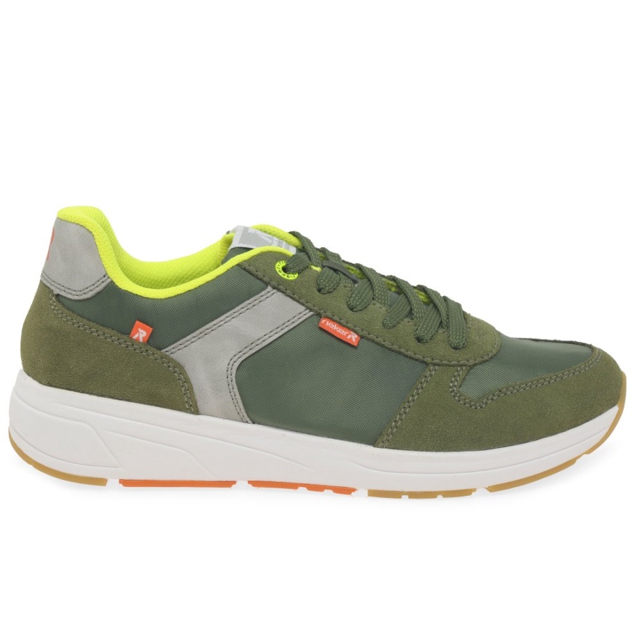 Rieker Ed Męskie Trampki Zielone