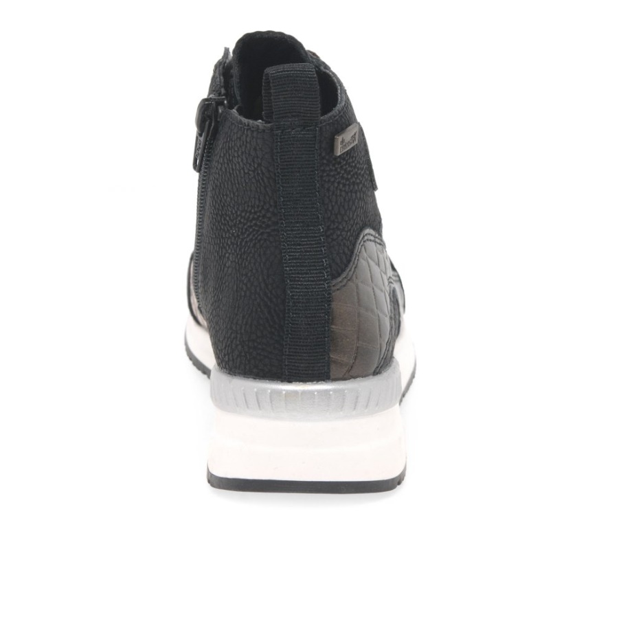 Rieker Elena Damskie Buty Hi Top W Kolorze Czarnym