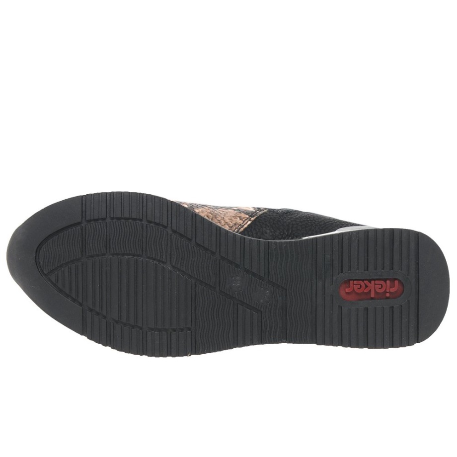 Rieker Elena Damskie Buty Hi Top W Kolorze Czarnym