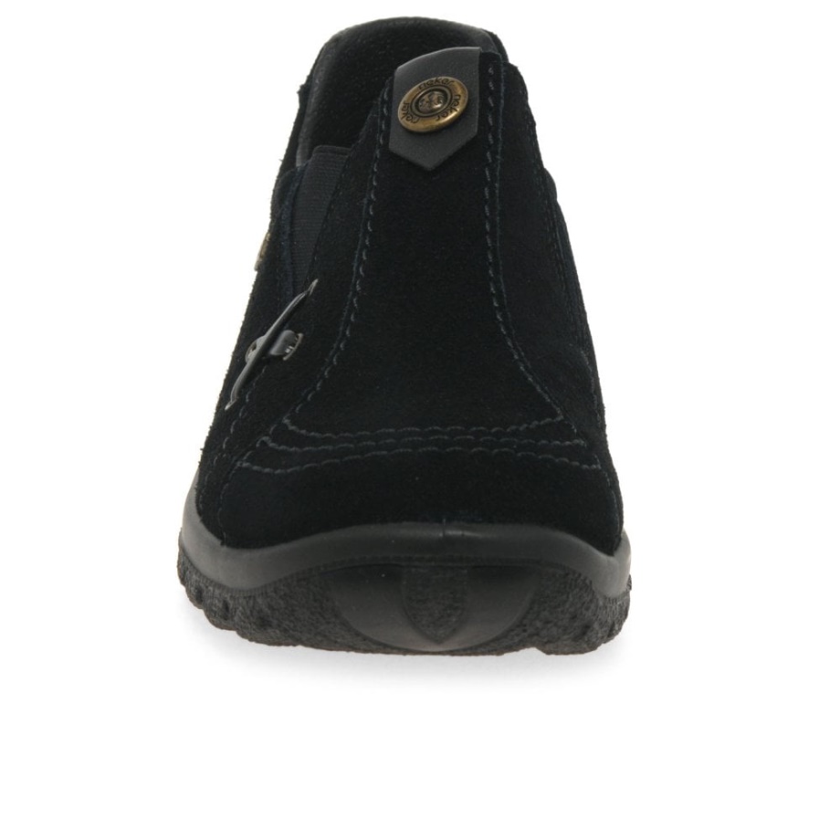 Rieker Emilia Damskie Mokasyny Na Co Dzień Z Zamszu W Kolorze Czarnym