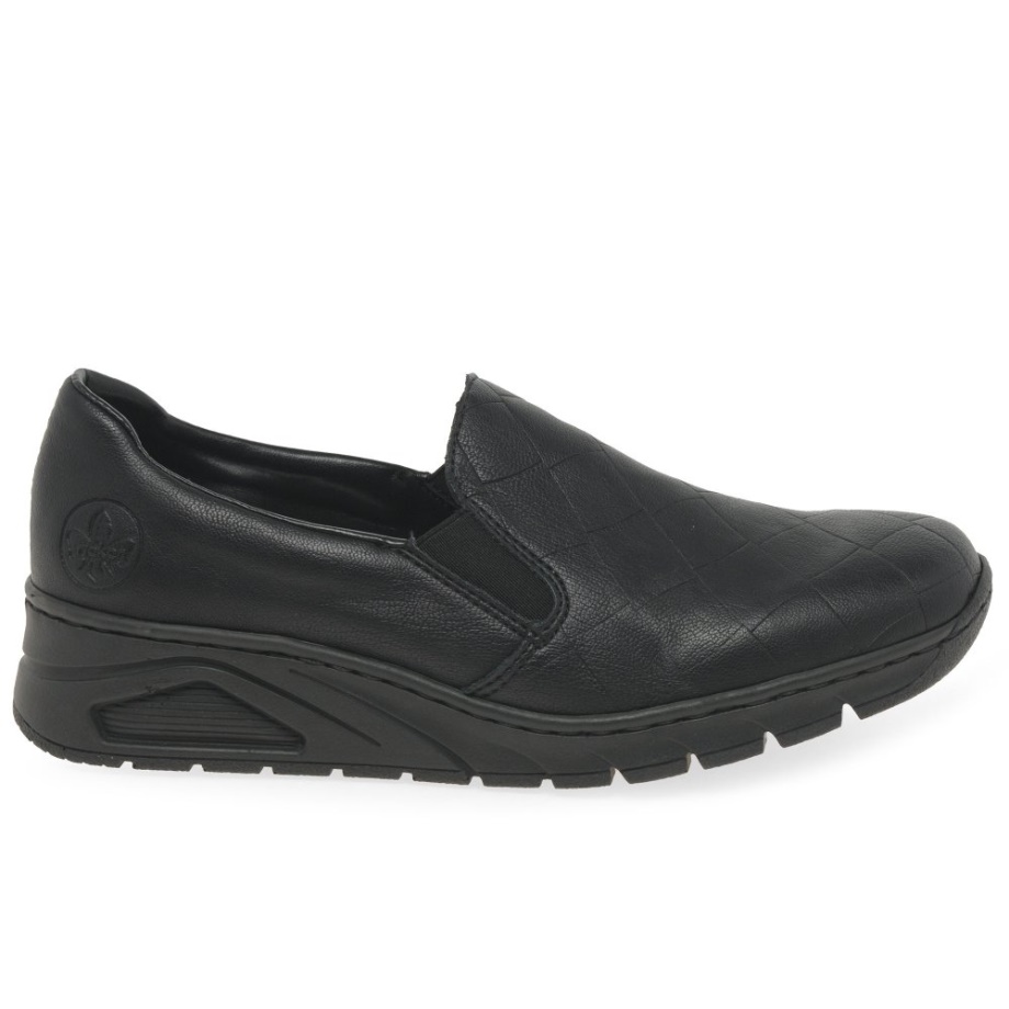 Rieker Jesienne Buty Damskie Czarne