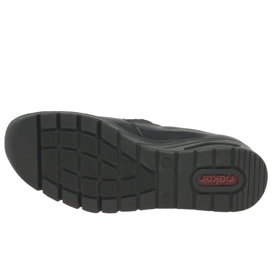 Rieker Jesienne Buty Damskie Czarne