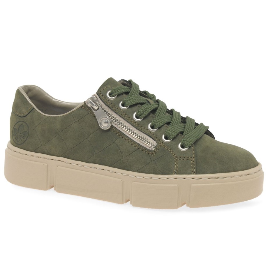 Damskie Buty Rieker Haven W Kolorze Khaki
