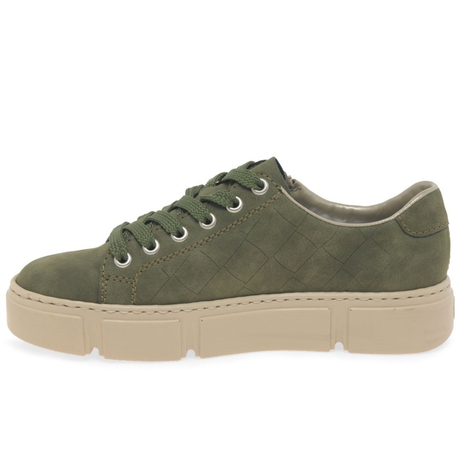 Damskie Buty Rieker Haven W Kolorze Khaki