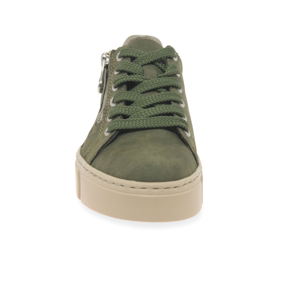 Damskie Buty Rieker Haven W Kolorze Khaki