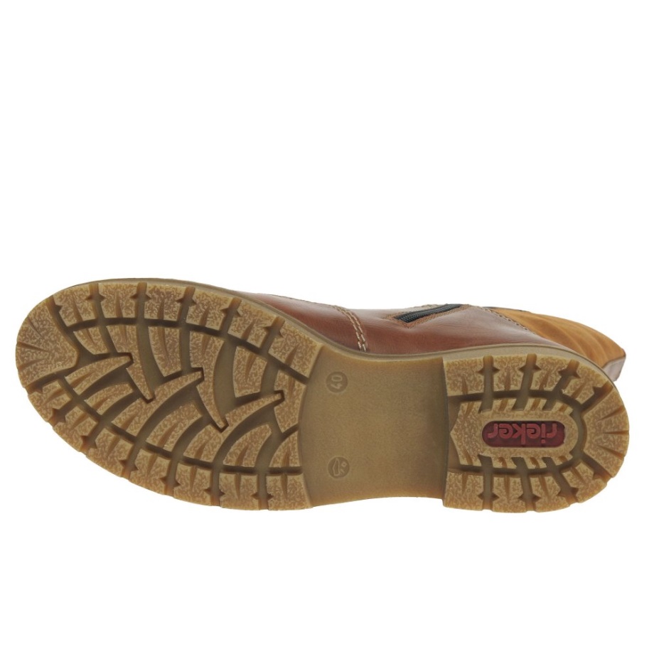 Damskie Botki Rieker Hike W Kolorze Jasnobrązowym