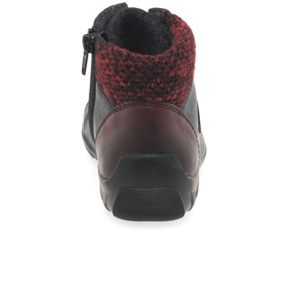 Rieker Josie Damskie Botki Na Co Dzień W Kolorze Granatowym