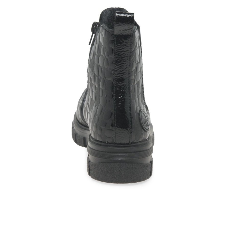 Damskie Sztyblety Rieker Leith W Kolorze Czarnym