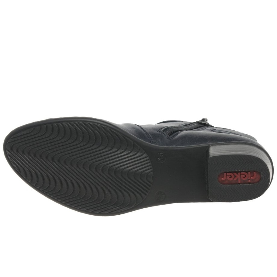 Damskie Botki Rieker Lexi W Kolorze Granatowym