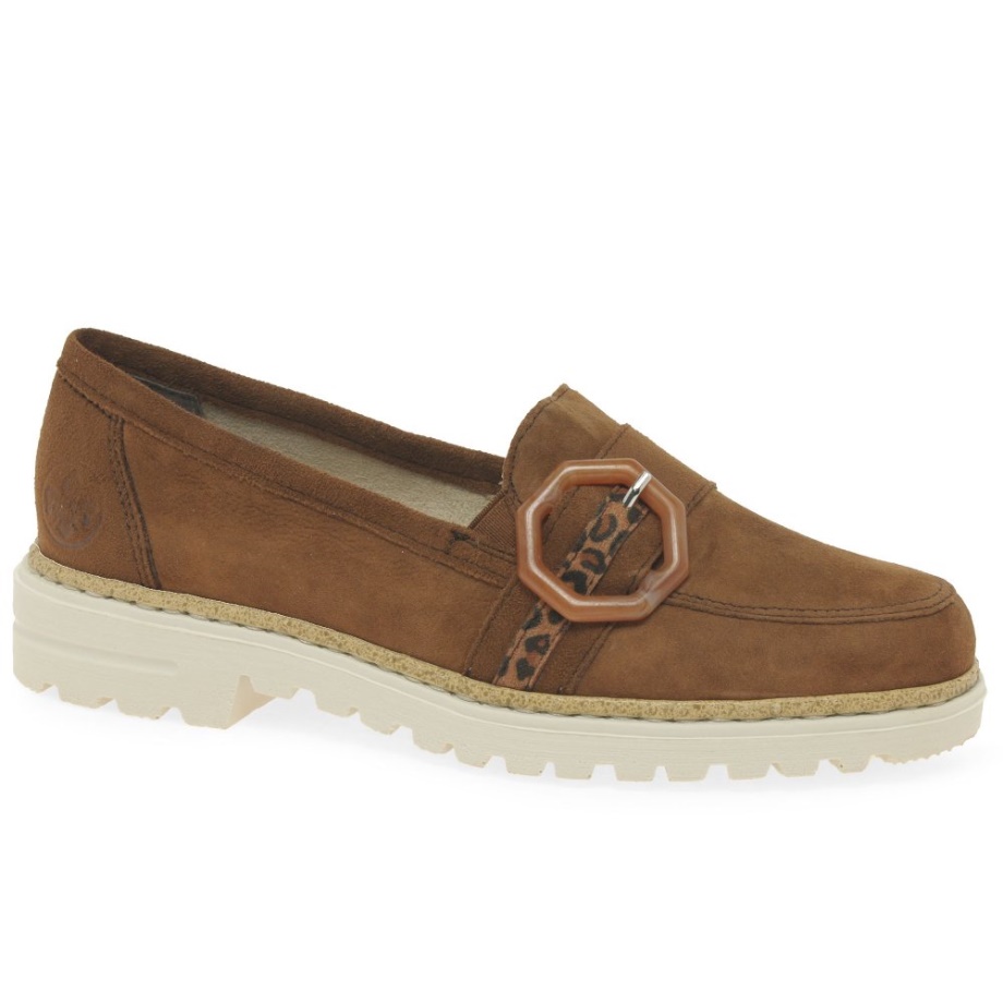 Damskie Buty Rieker Liberty Z Drewna