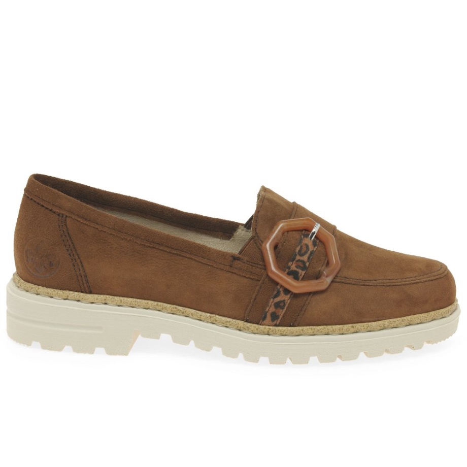 Damskie Buty Rieker Liberty Z Drewna