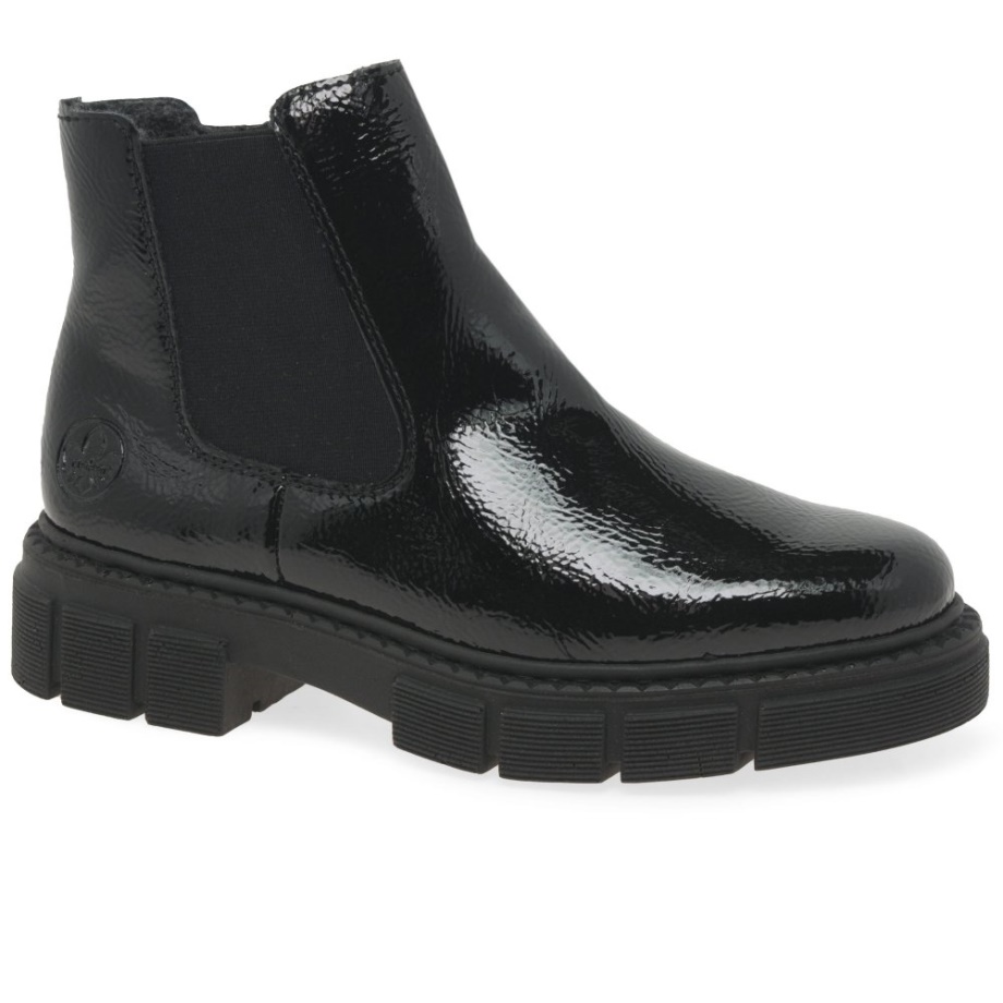 Rieker Nula Damskie Chelsea W Kolorze Czarnym