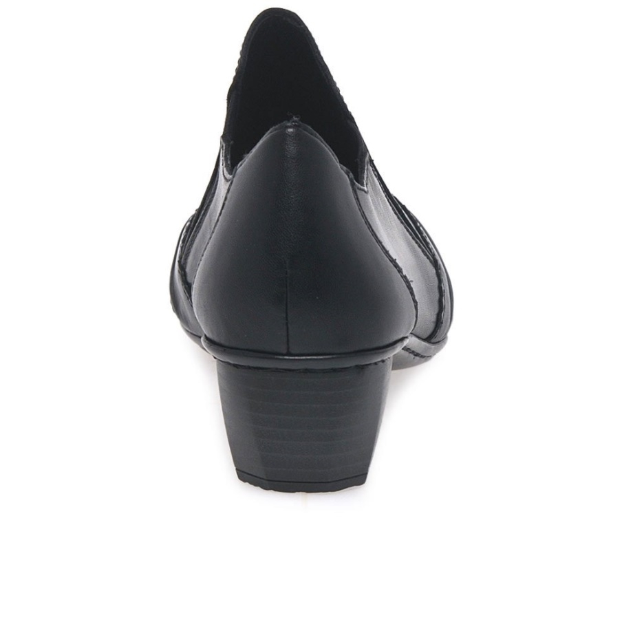 Rieker Odyssey Damskie Wysokie Buty Czółenka Czarne