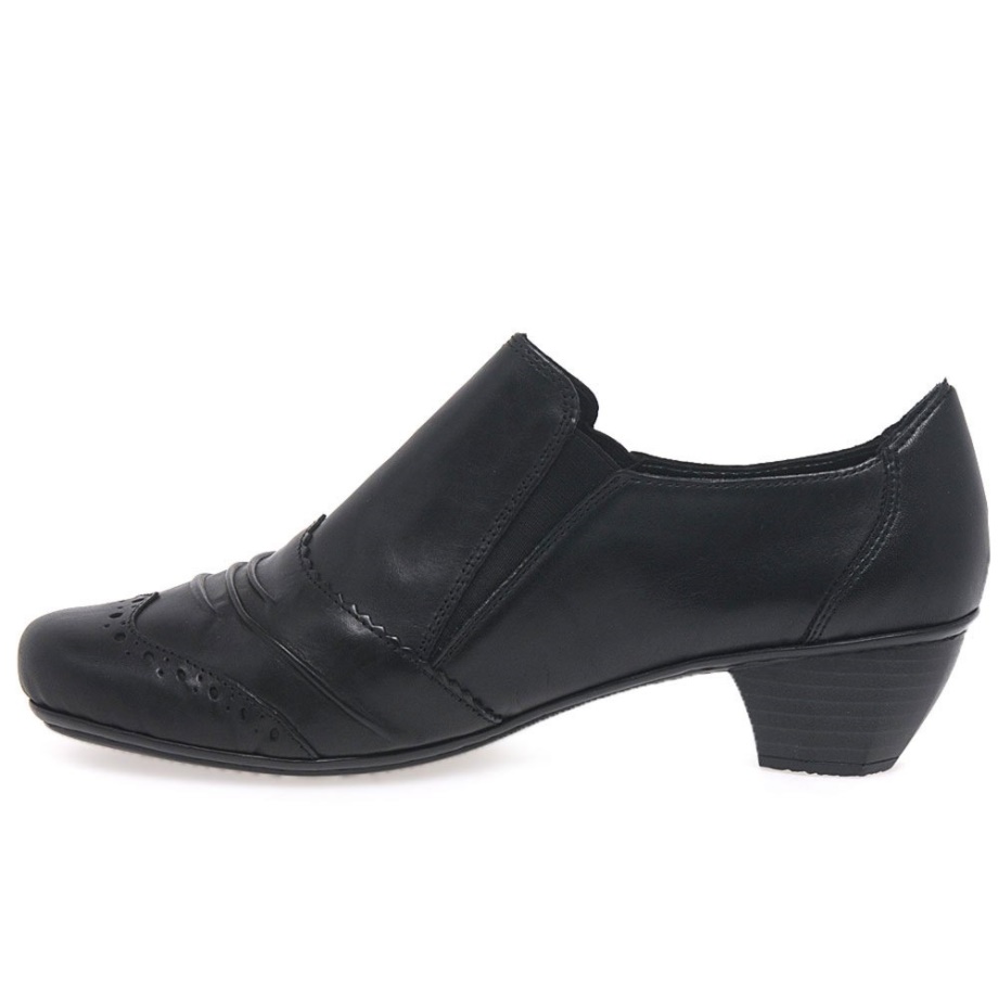 Rieker Odyssey Damskie Wysokie Buty Czółenka Czarne