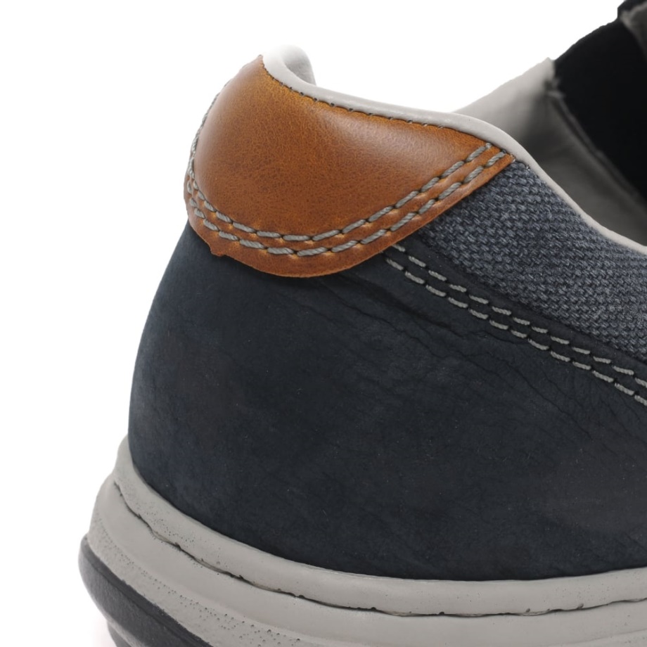 Rieker Patros Męskie Buty Wsuwane Na Co Dzień Nubuk