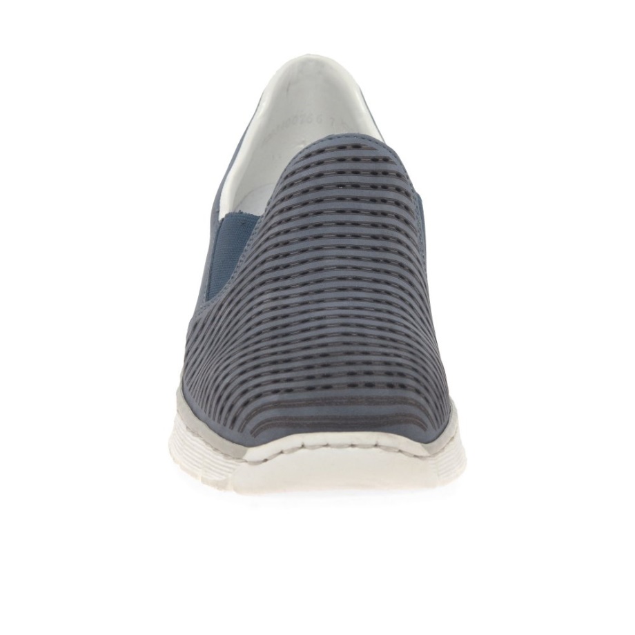 Damskie Buty Rieker Perkins W Kolorze Niebieskim