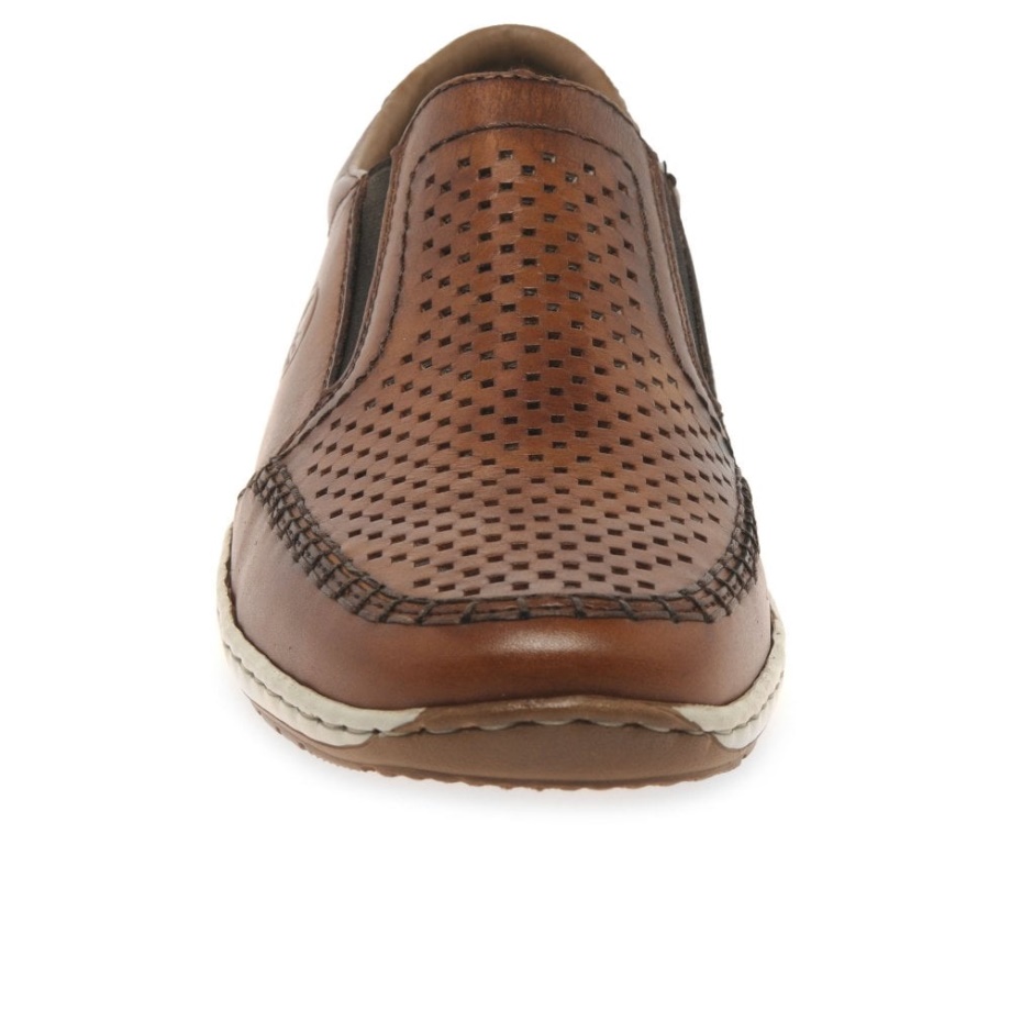 Rieker Pronto Męskie Buty Wsuwane Orzechowe